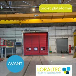 Projet plateforme CAF Reichshoffen - AVANT l'installation
